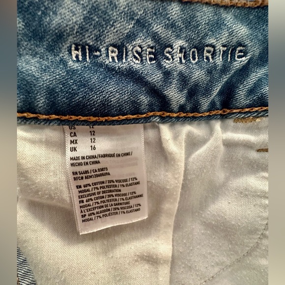 American Eagle Denim Shorts, Women's Size 12 - Picture 5 of 7